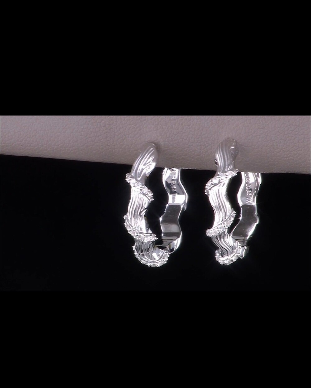 Christian James by Scott Grimes Sterling Silver Gemstone Hoop Earrings - Picture 4 of 6